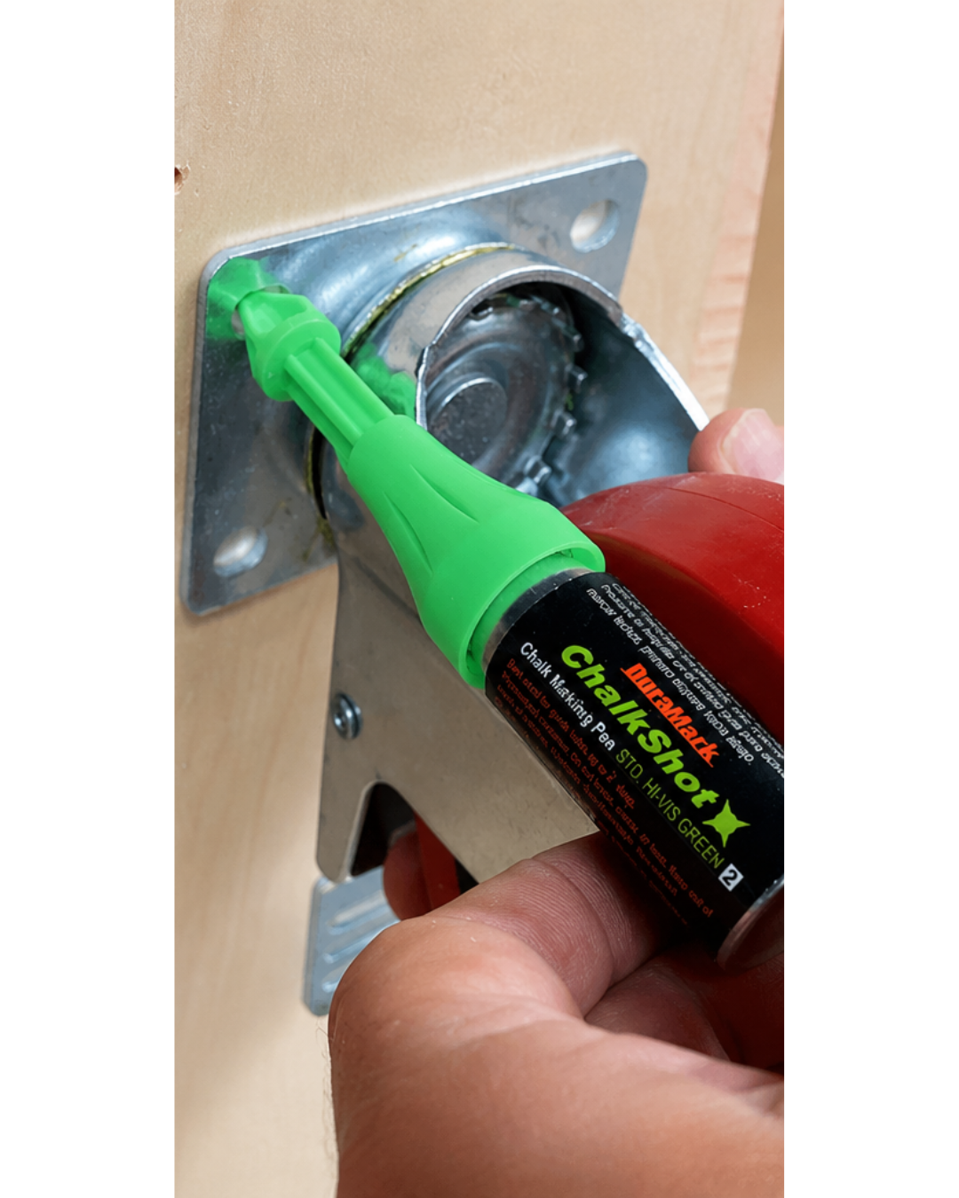 Marcador Ubicación Perforaciones En Spray Borrable Verde